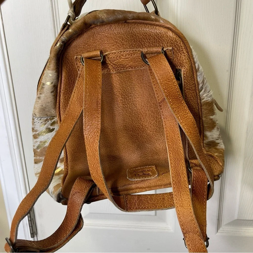 American Darling Cowhide Genuine Leather Backpack